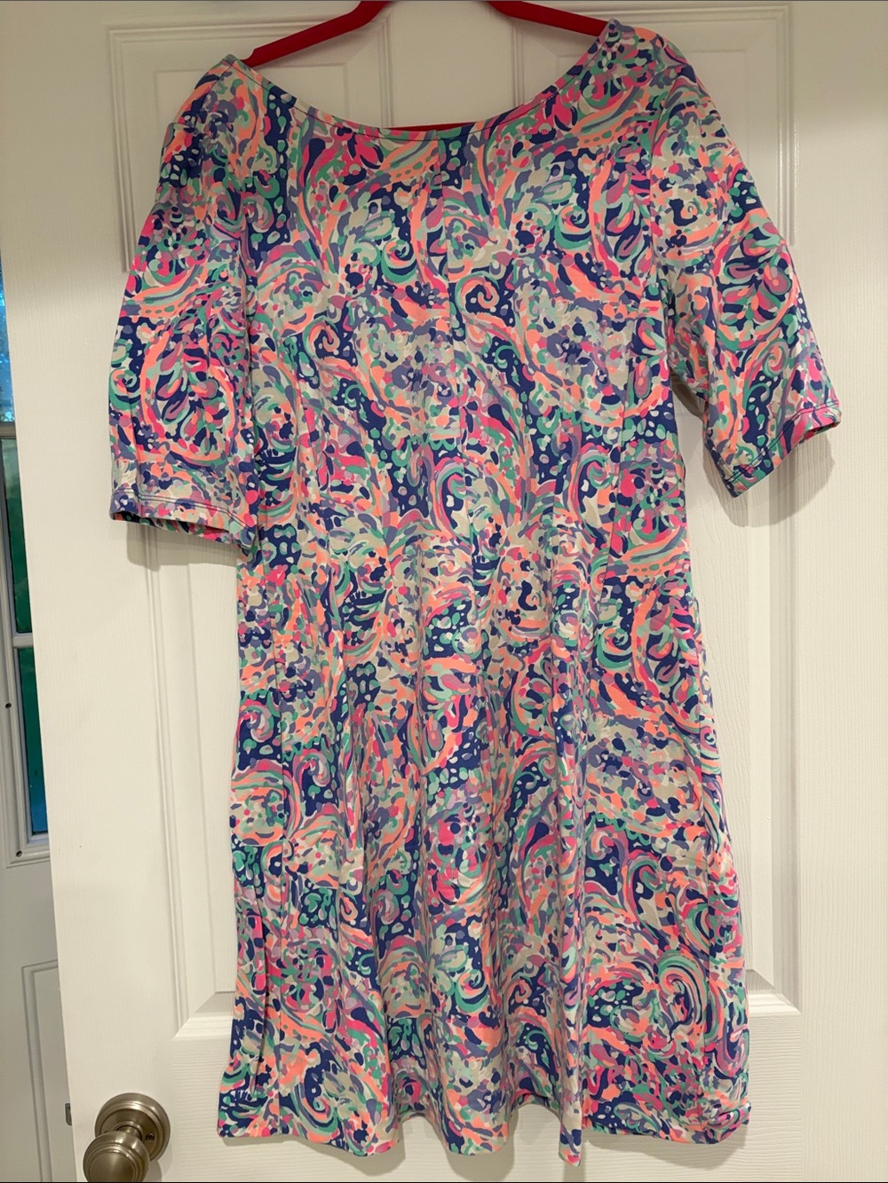 Lilly Pulitzer Pink, Blue, Green Swirl Mini Dress